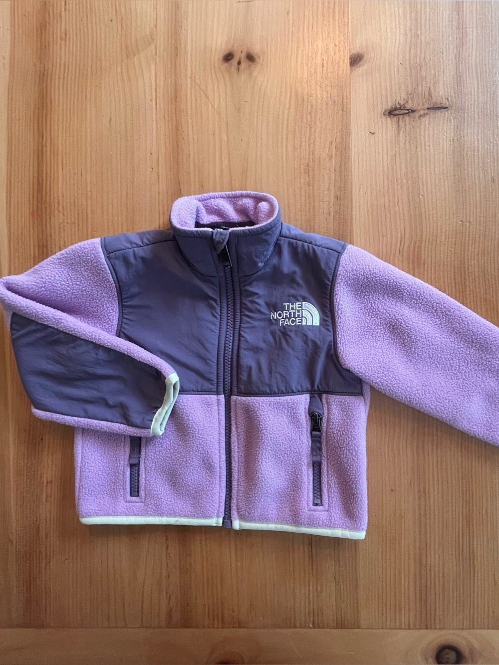 Kids purple North Face Denali fleece jacket